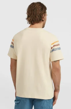 Homme O'Neill T-Shirts|Protection Anti-Uv-HommesT-shirt O'Riginals Stripe| Beige