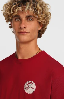 Homme O'Neill T-Shirts|Protection Anti-Uv-HommesT-shirt O'Riginals Surf Shop| Rouge