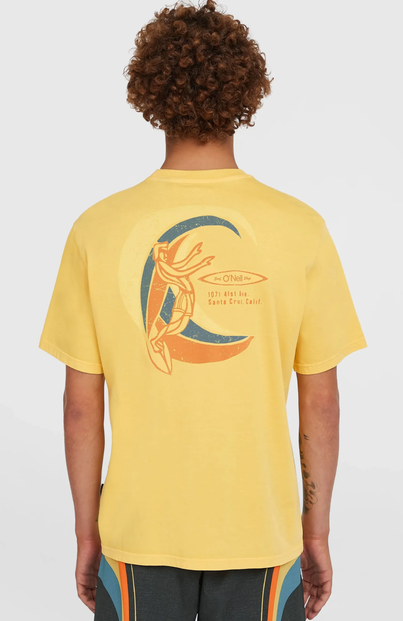 Homme O'Neill T-Shirts|Protection Anti-Uv-HommesT-shirt O'Riginals Vintage Graphic| Jaune