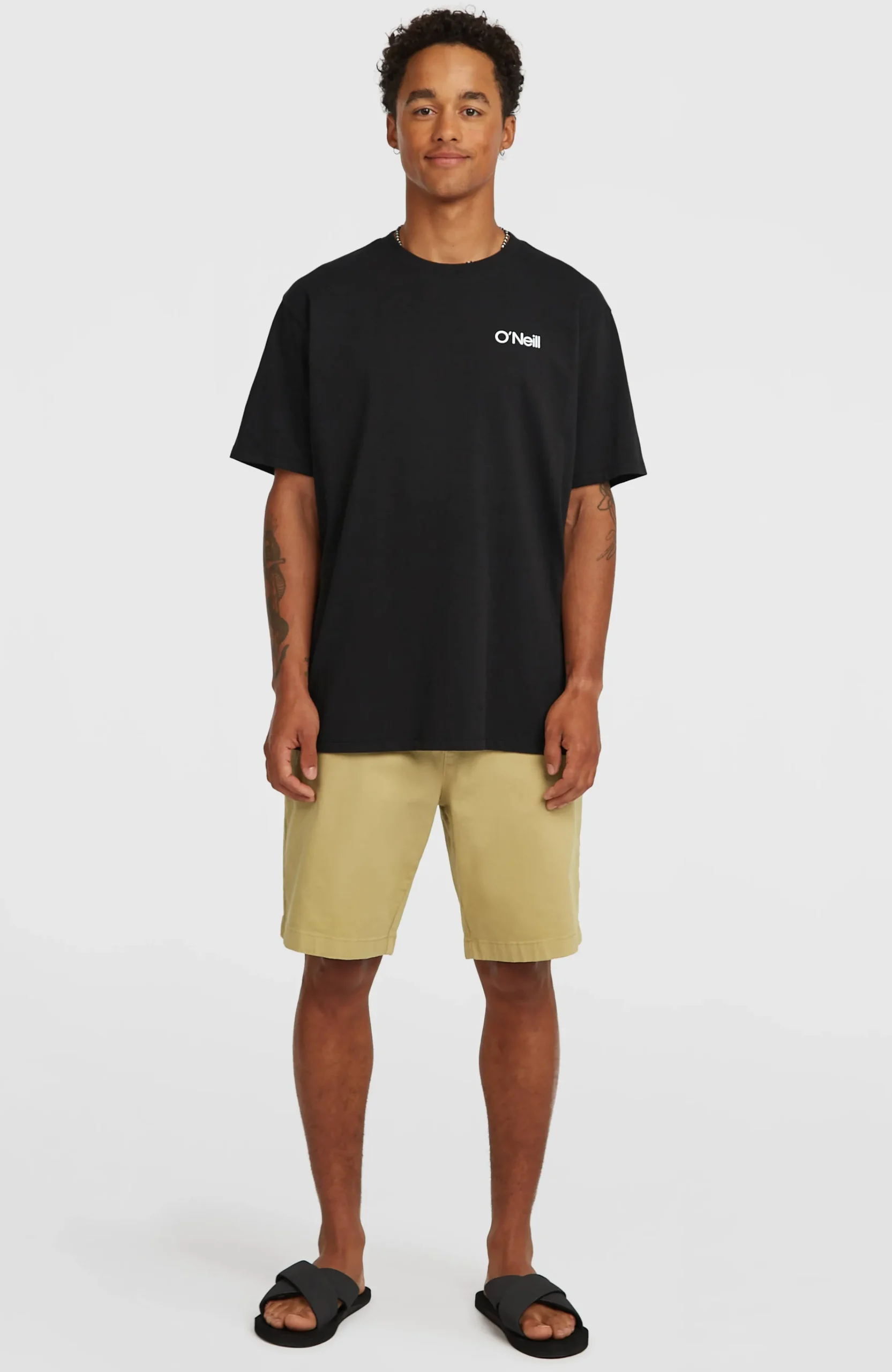 Homme O'Neill T-Shirts|Protection Anti-Uv-HommesT-shirt Polygiene Cotton Graphic| Noire