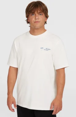 Homme O'Neill T-Shirts|Protection Anti-Uv-HommesT-shirt Retro Back Print| Blanc