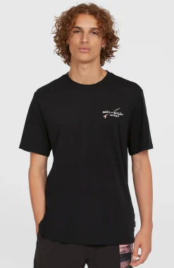 Homme O'Neill T-Shirts|Protection Anti-Uv-HommesT-shirt Retro Back Print| Noire