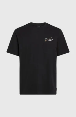 Homme O'Neill T-Shirts|Protection Anti-Uv-HommesT-shirt Retro Back Print| Noire