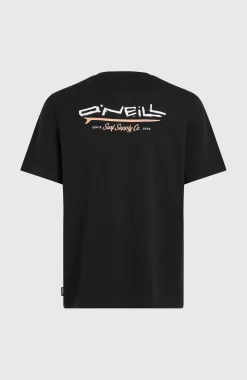 Homme O'Neill T-Shirts|Protection Anti-Uv-HommesT-shirt Retro Back Print| Noire