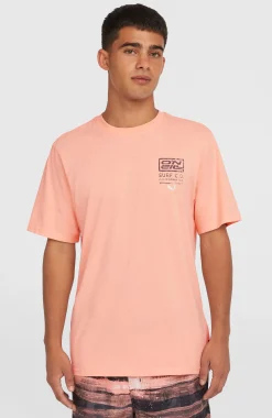 Homme O'Neill T-Shirts|Protection Anti-Uv-HommesT-shirt Retro Graphic| Rose