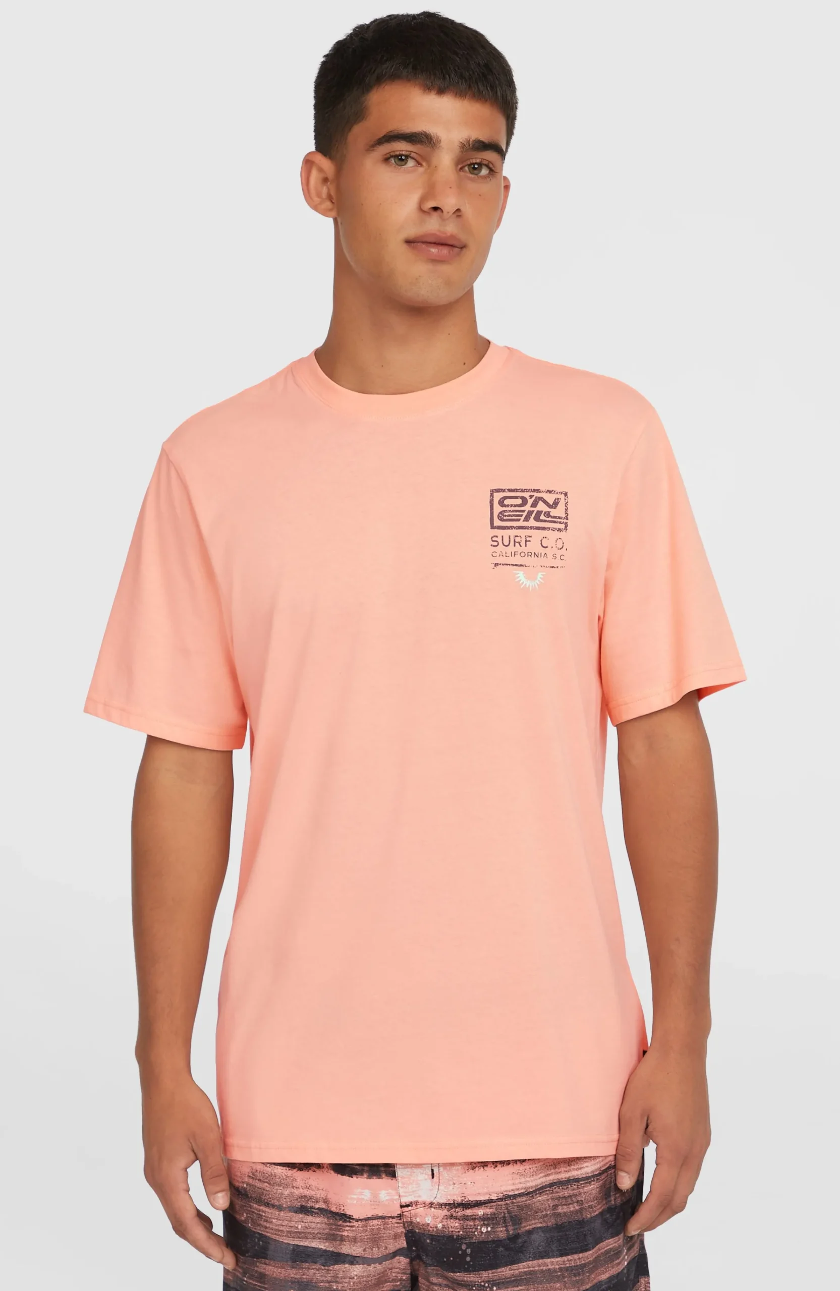 Homme O'Neill T-Shirts|Protection Anti-Uv-HommesT-shirt Retro Graphic| Rose