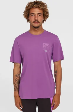 Homme O'Neill T-Shirts|Protection Anti-Uv-HommesT-shirt Retro Graphic| Violet