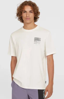 Homme O'Neill T-Shirts|Protection Anti-Uv-HommesT-shirt Retro Graphic| Blanc