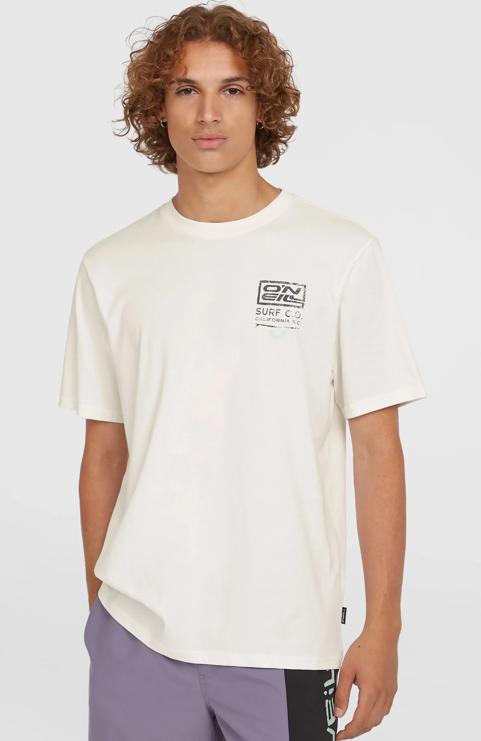 Homme O'Neill T-Shirts|Protection Anti-Uv-HommesT-shirt Retro Graphic| Blanc