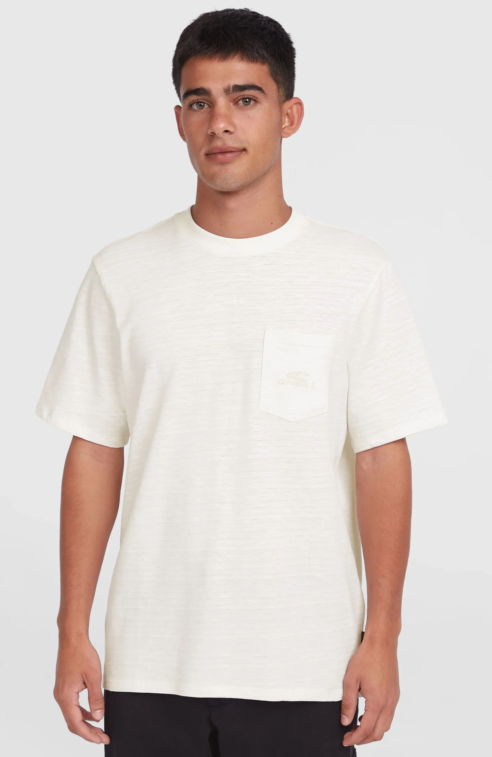 Homme O'Neill T-Shirts|Protection Anti-Uv-HommesT-shirt Slub Chest Pocket| Blanc