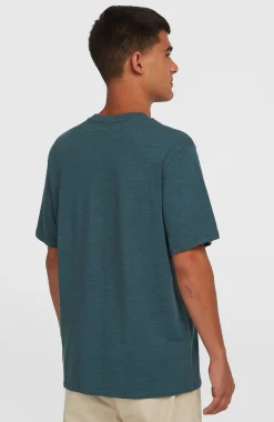 Homme O'Neill T-Shirts|Protection Anti-Uv-HommesT-shirt Slub Chest Pocket| Bleu
