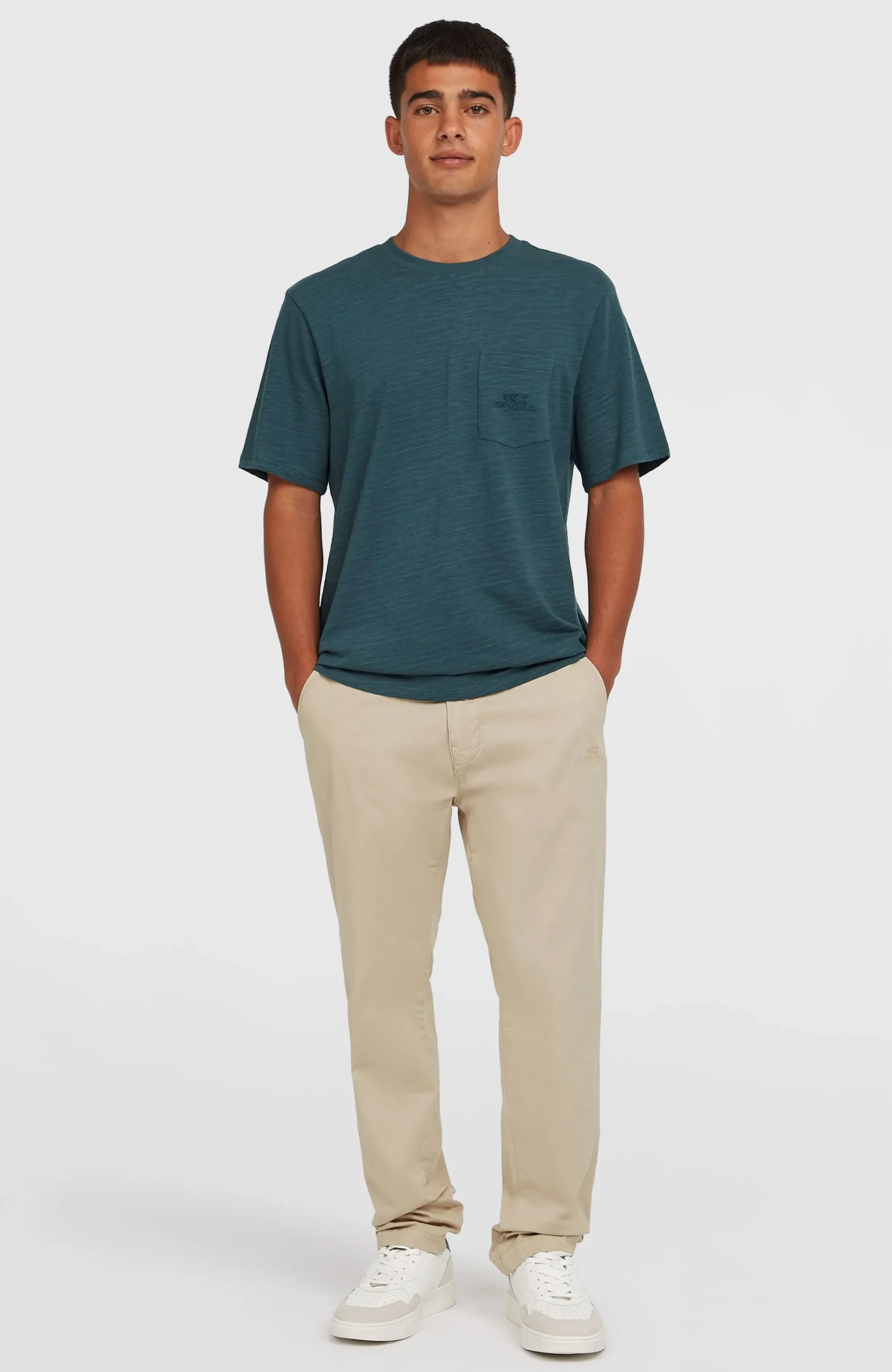 Homme O'Neill T-Shirts|Protection Anti-Uv-HommesT-shirt Slub Chest Pocket| Bleu