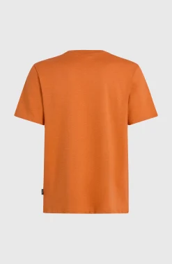 Homme O'Neill T-Shirts|Protection Anti-Uv-HommesT-shirt Slub Chest Pocket| Orange