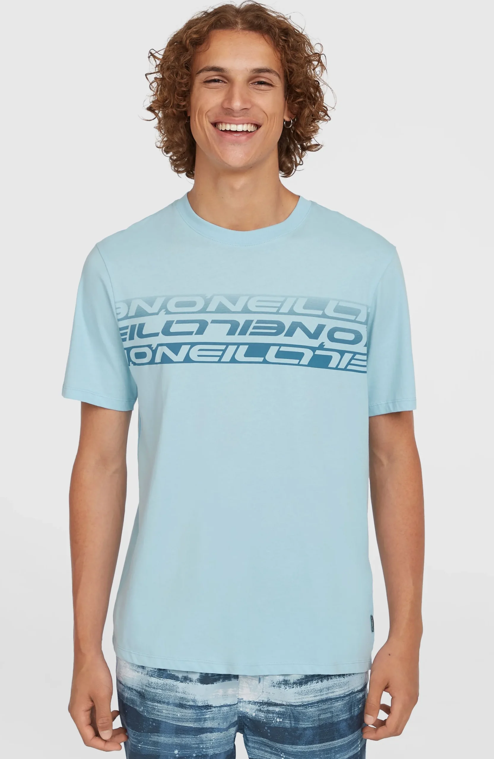 Homme O'Neill T-Shirts|Protection Anti-Uv-HommesT-shirt Stripe| Bleu