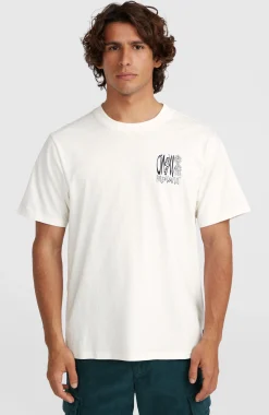 Homme O'Neill T-Shirts|Protection Anti-Uv-HommesT-shirt Surf Heroes Graphic| Blanc