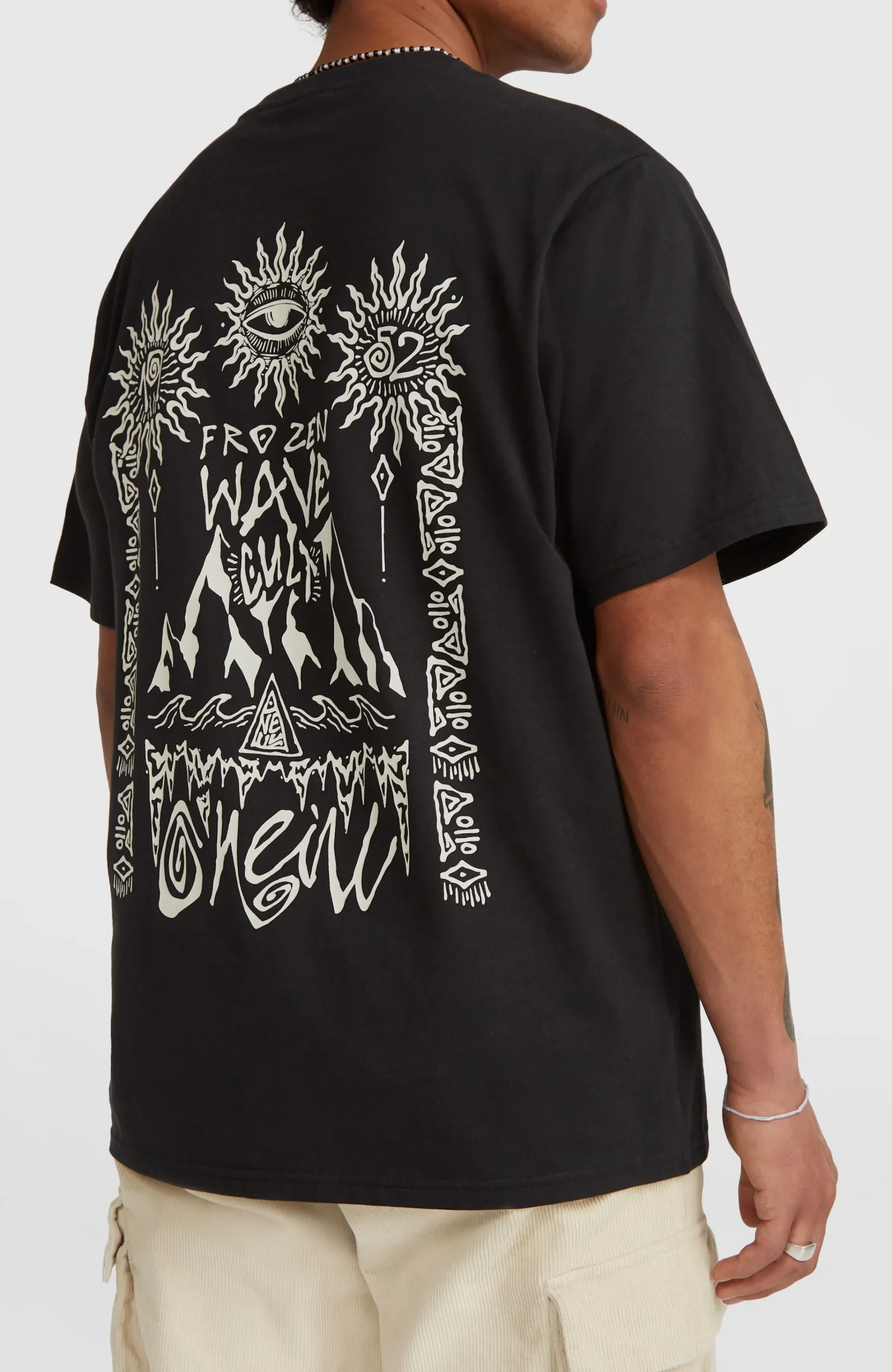 Homme O'Neill T-Shirts|Protection Anti-Uv-HommesT-shirt Surf Heroes Graphic| Noire