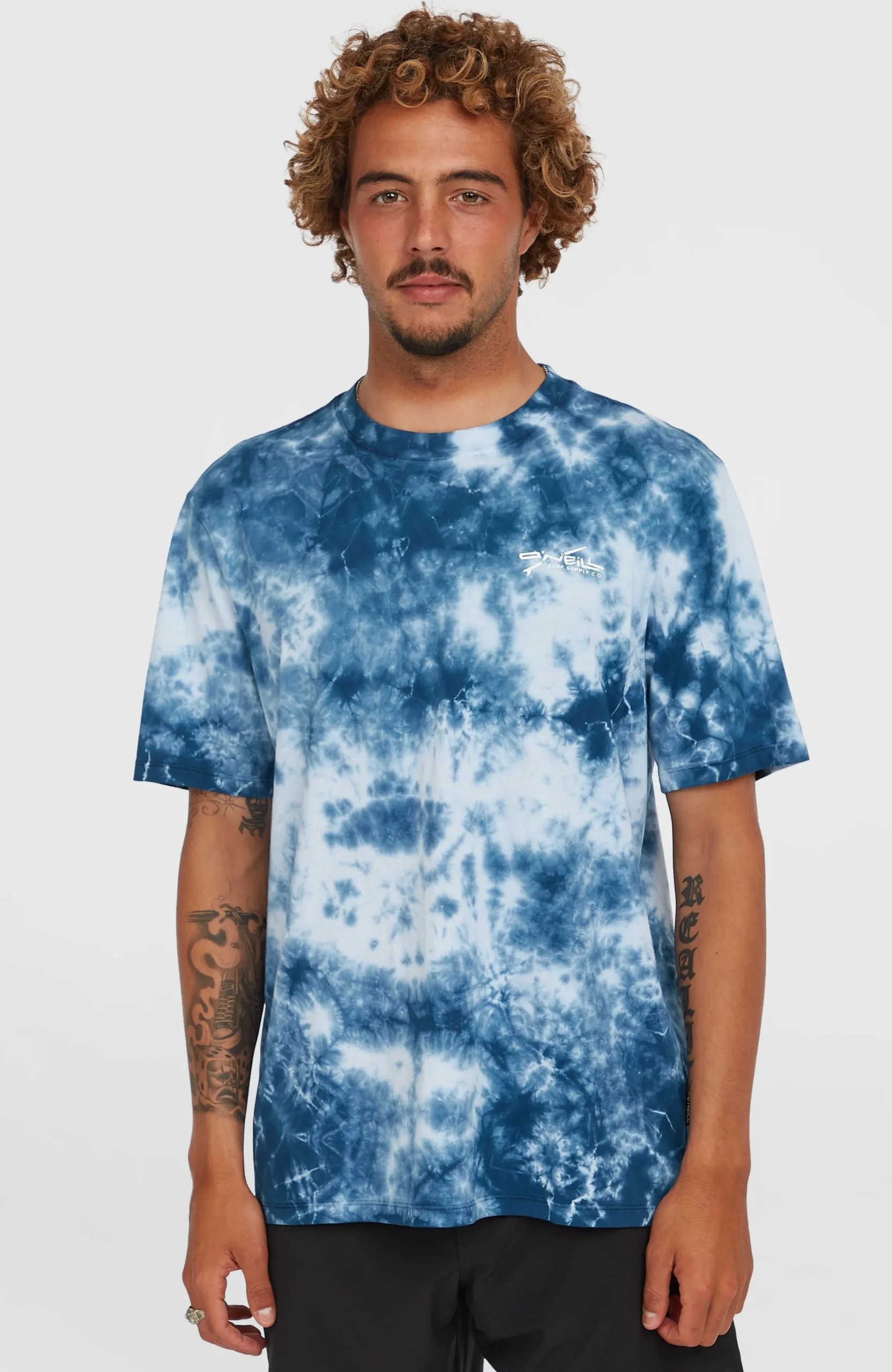 Homme O'Neill T-Shirts|Protection Anti-Uv-HommesT-shirt Tie Dye Graphic| Bleu