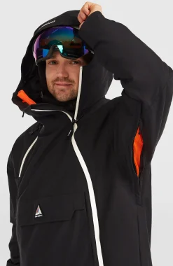 Homme O'Neill Vestes De Ski|Vestes De Snowboard-HommesVeste de ski asymétrique FWC'Play| Noire