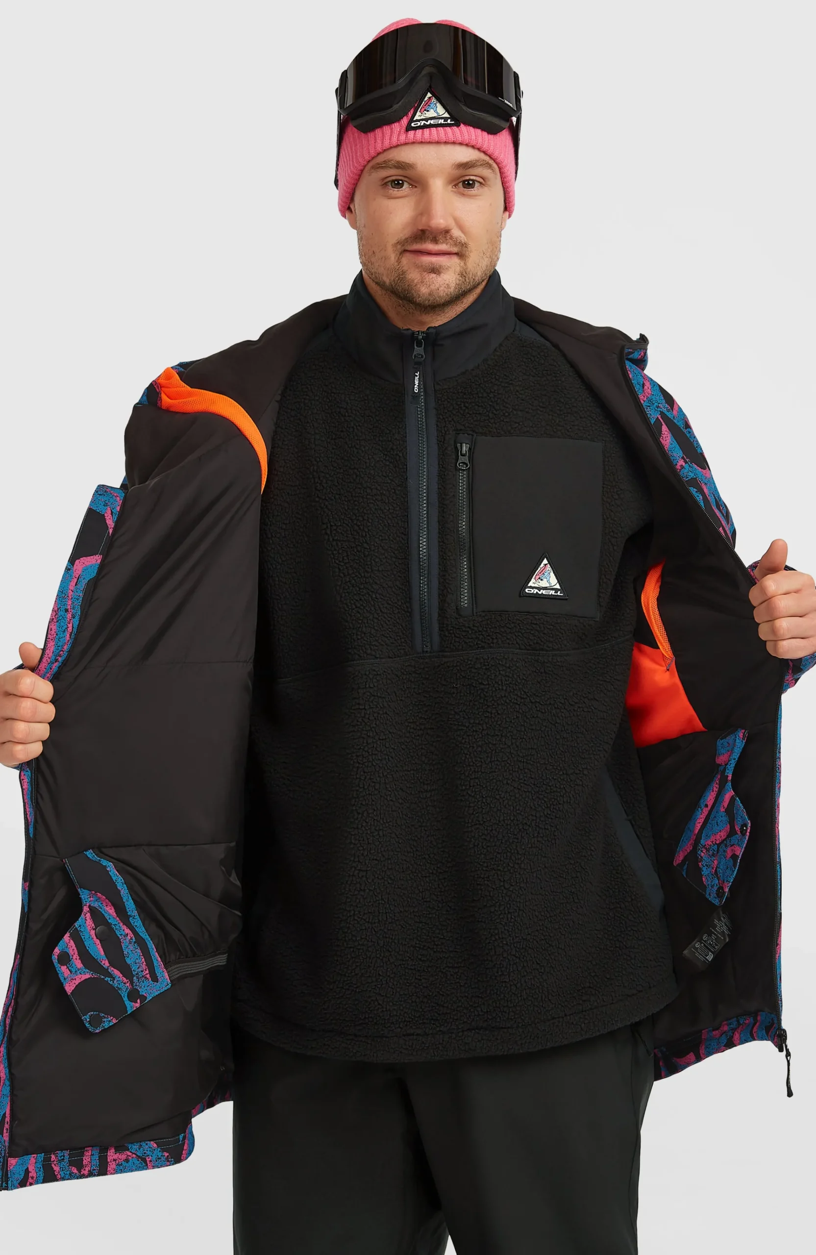 Homme O'Neill Vestes De Ski|Vestes De Snowboard-HommesVeste de ski asymétrique FWC'Play| Rose
