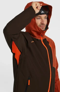 Homme O'Neill Vestes De Ski|Vestes De Snowboard-HommesVeste de ski FWC'Cruz Block| Marron Mix