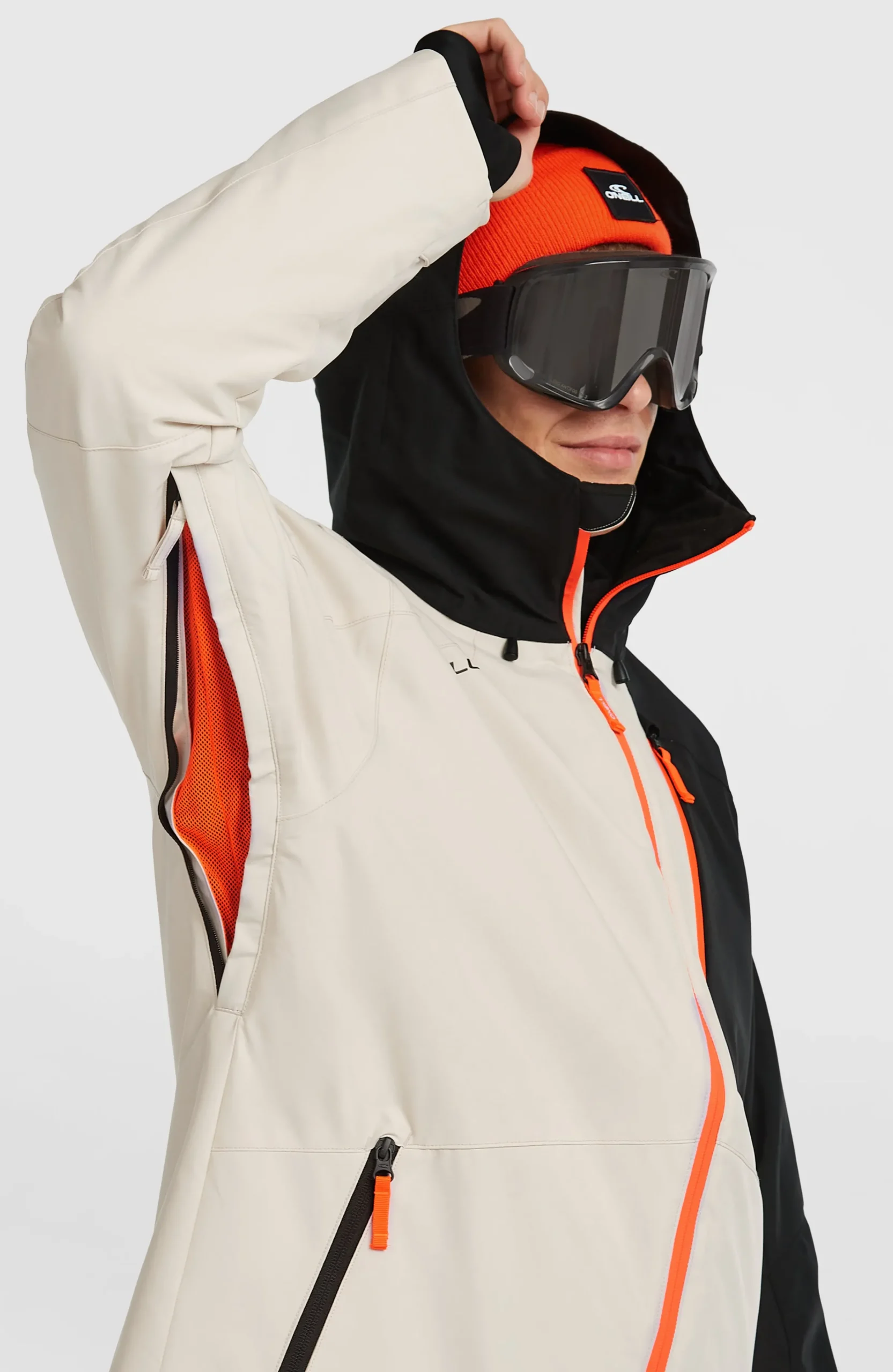 Homme O'Neill Vestes De Ski|Vestes De Snowboard-HommesVeste de ski FWC'Cruz Block| Beige Mix