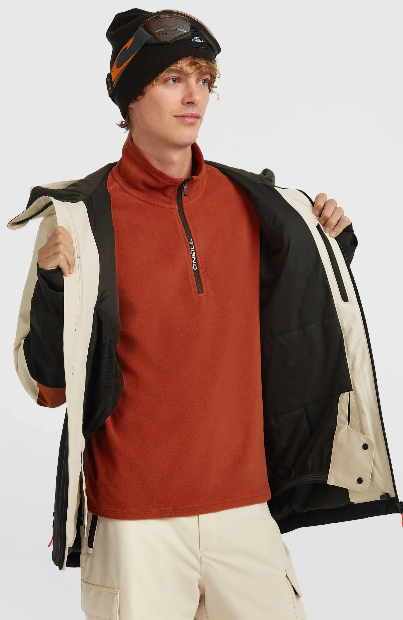 Homme O'Neill Vestes De Ski|Vestes De Snowboard-HommesVeste de ski FWC'Cruz Triple| Beige Mix