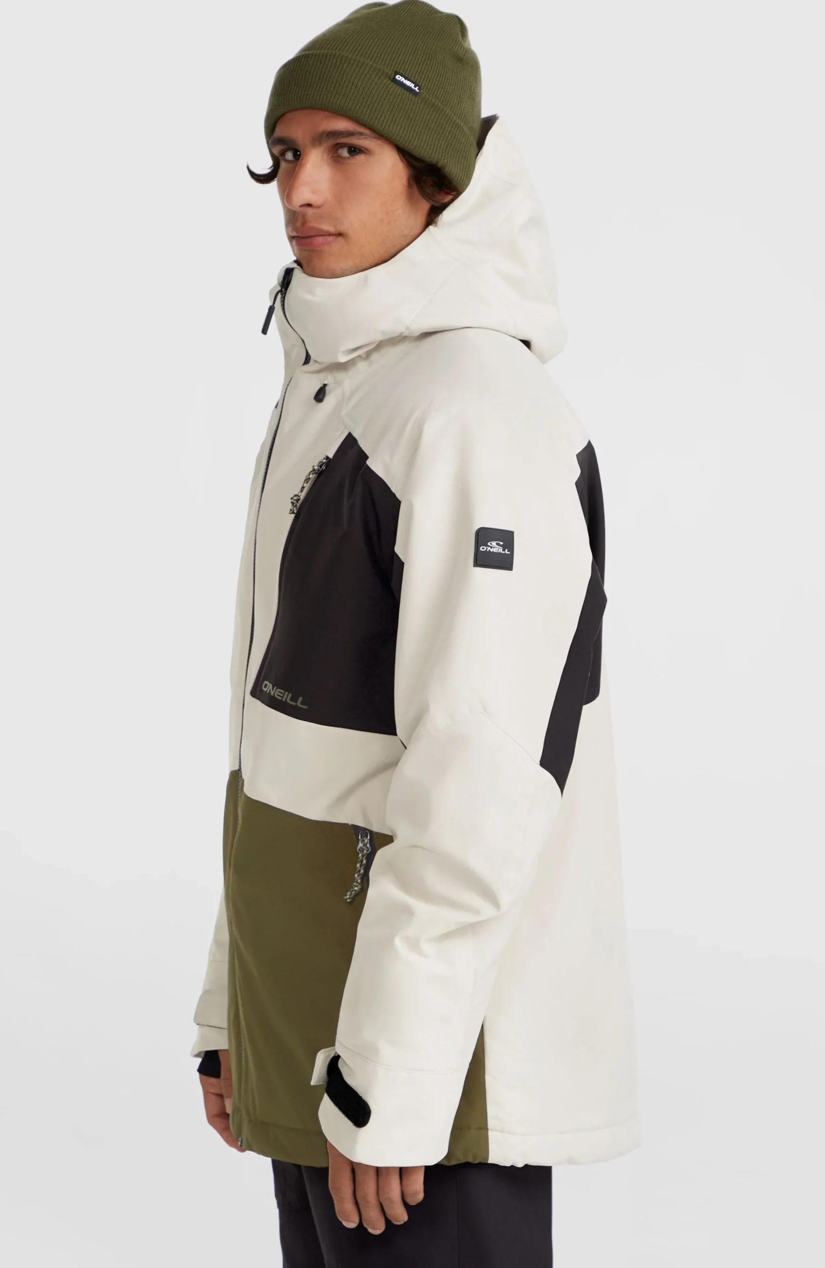 Homme O'Neill Vestes De Ski|Vestes De Snowboard-HommesVeste de ski Hammer Block| Beige Mix