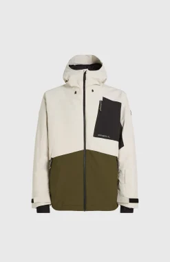 Homme O'Neill Vestes De Ski|Vestes De Snowboard-HommesVeste de ski Hammer Block| Beige Mix
