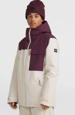 Homme O'Neill Vestes De Ski|Vestes De Snowboard-HommesVeste de ski Utility Hybrid| Beige Mix