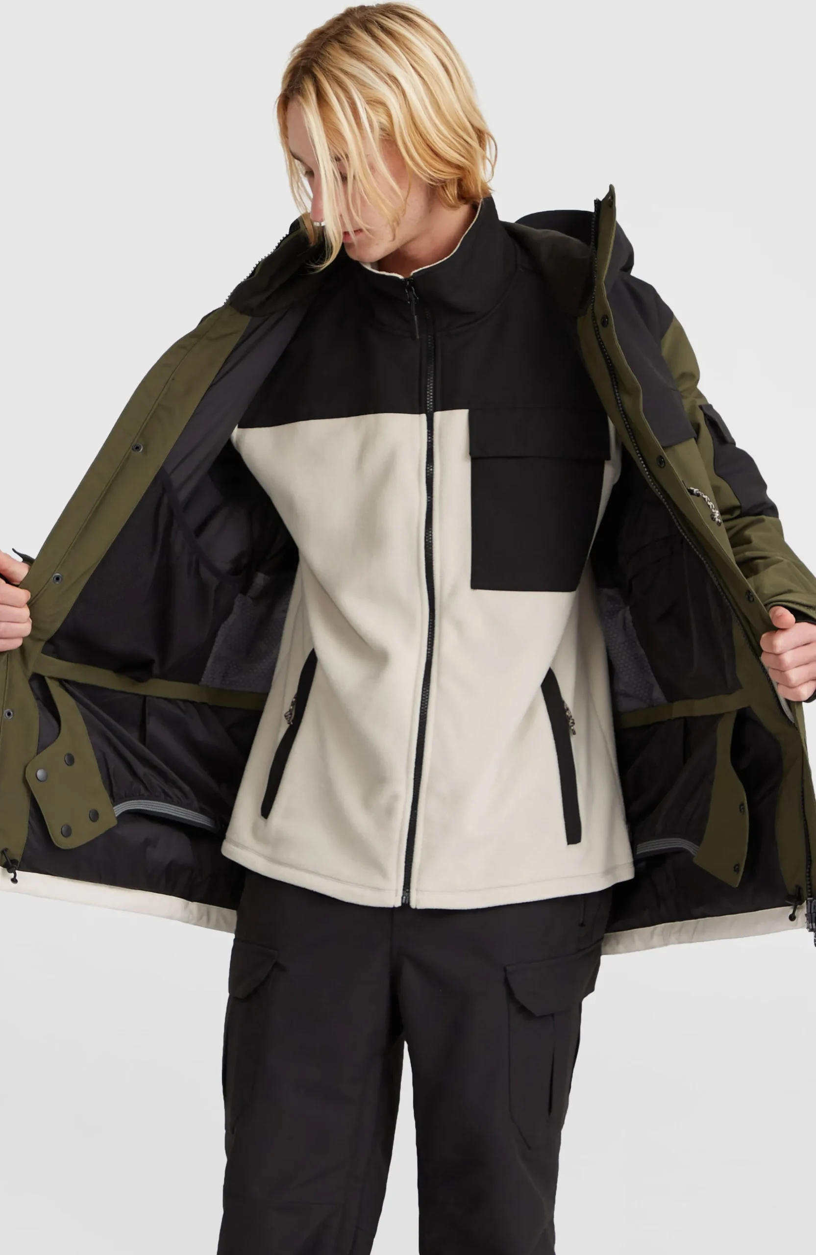 Homme O'Neill Vestes De Ski|Vestes De Snowboard-HommesVeste de ski Utility Pro Hybrid| Vert Mix