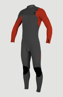 Enfant O'Neill Protection Anti-Uv-Hyperfreak Plus 4/3mm Chest Zip Full Wetsuit| Rouge