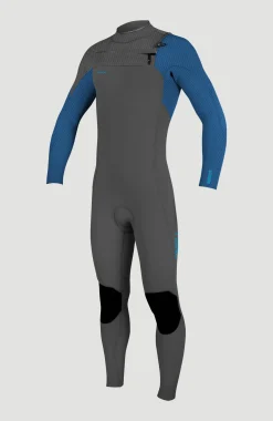 Enfant O'Neill Protection Anti-Uv-Hyperfreak Plus 4/3mm Chest Zip Full Wetsuit| Bleu