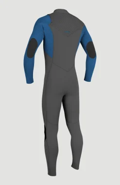 Enfant O'Neill Protection Anti-Uv-Hyperfreak Plus 4/3mm Chest Zip Full Wetsuit| Bleu
